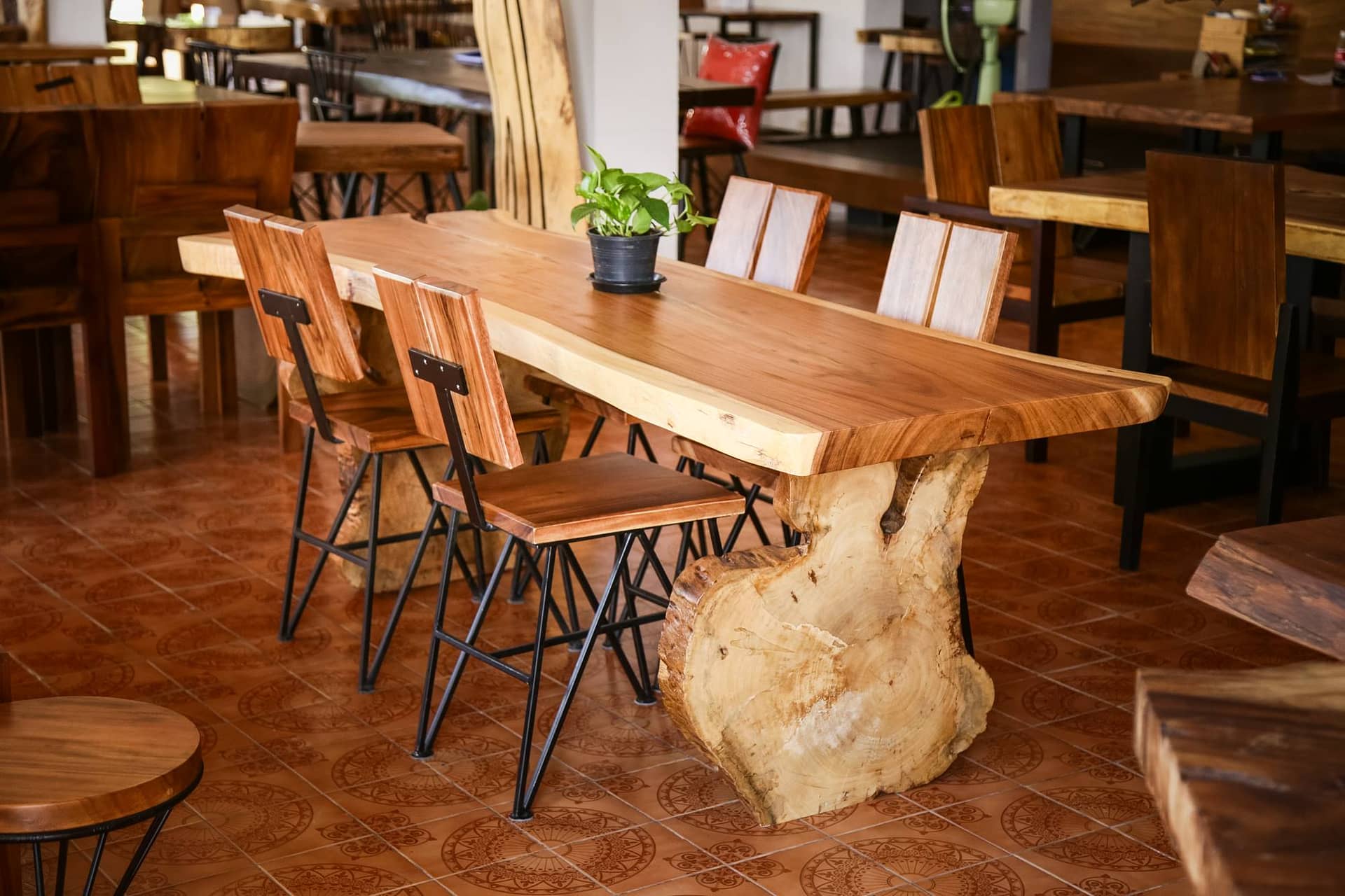 Restaurant wood tables wholesale discount
